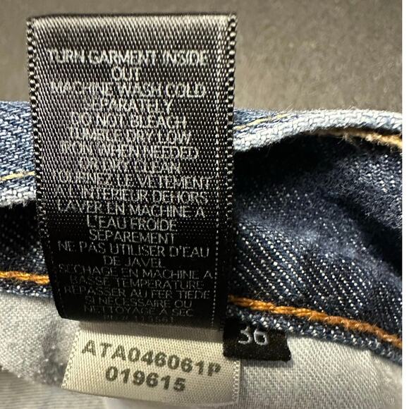 7 For All Mankind Austyn Relaxed Straight Leg Jeans Medium Wash Size 36x32 - Picture 5 of 9